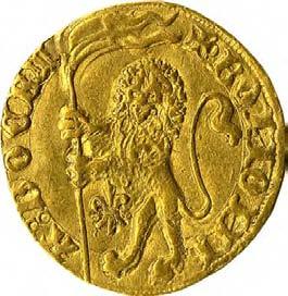 Stato della Chiesa - Governo autonomo di Governo autonomo di (1380-1450) 102. Bolognino d'oro, 1410-1430 (?) Oro g 3,49 mm 21,13 inv.