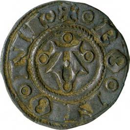 Stato della Chiesa - Governo autonomo di Governo autonomo di (1380-1450) 107. Bolognino grosso, 1390-1410 Argento g 1,16 mm 18,12 inv.