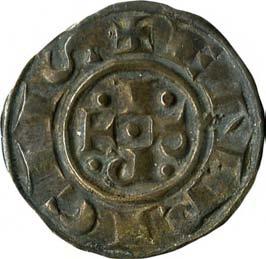 Comune di Emissioni comunali a nome di Enrico VI imperatore (1191-1337) 11. Bolognino grosso, 1236-1250 Argento g 1,47 mm 19,4 inv.