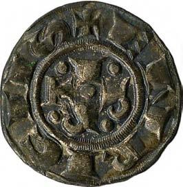 Comune di Emissioni comunali a nome di Enrico VI imperatore (1191-1337) 13. Bolognino grosso, 1236-1260 Argento g 1,49 mm 18,52 inv.