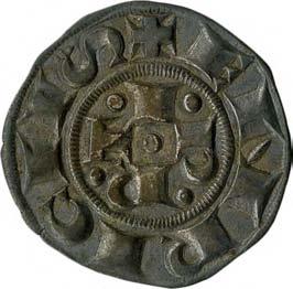 Comune di Emissioni comunali a nome di Enrico VI imperatore (1191-1337) 17. Bolognino grosso, 1240-1250 Argento g 1,43 mm 19,41 inv.