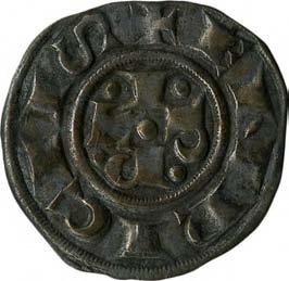 Comune di Emissioni comunali a nome di Enrico VI imperatore (1191-1337) 20. Bolognino grosso, 1240-1250 Argento g 1,39 mm 19,2 inv.