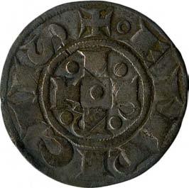 Comune di Emissioni comunali a nome di Enrico VI imperatore (1191-1337) 23. Bolognino grosso, 1250-1260 Argento g 1,28 mm 19,14 inv.
