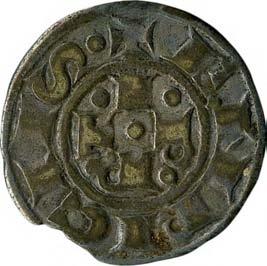 Stato della Chiesa Emissioni comunali a nome di Enrico VI imperatore (1191-1337) 39. Bolognino grosso, 1280-1290 Argento g 1,2 mm 19,26 inv.