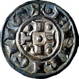 Stato della Chiesa Emissioni comunali a nome di Enrico VI imperatore (1191-1337) 42. Bolognino grosso, 1290-1300 Argento g 1,43 mm 19,96 inv.