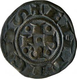 Stato della Chiesa Emissioni comunali a nome di Enrico VI imperatore (1191-1337) 46. Bolognino grosso, 1301 (?) Argento g 1,5 mm 18,59 inv.