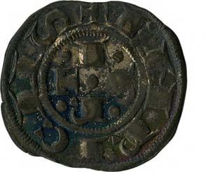 Stato della Chiesa Emissioni comunali a nome di Enrico VI imperatore (1191-1337) 48. Bolognino grosso, 1306 Argento g 1,46 mm 19,86 inv.