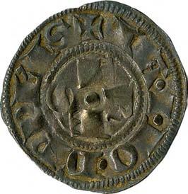 Signoria di Giacomo e Giovanni Pepoli (1347-1350) 69. Bolognino grosso, 1347-1350 Argento g 1,31 mm 19,04 inv.