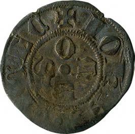 Signoria di Giovanni Visconti (1350-1360) 76. Bolognino grosso, 1350-1360 Argento g 1,21 mm 18,88 inv.