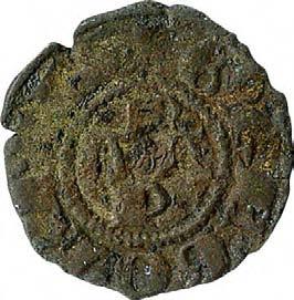 Stato della Chiesa Gregorio XI (1370-1378) 91. Denaro (o picciolo), 1374 Mistura g 0,36 mm 13,58 inv.
