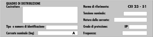 Esempio di verifica termica Compatibilità elettromagnetica (1) Dato fornito dal Costruttore dell apparecchio. (2) In caso di interruttore tetrapolare, agli effetti termici, si considerano solo 3 poli.