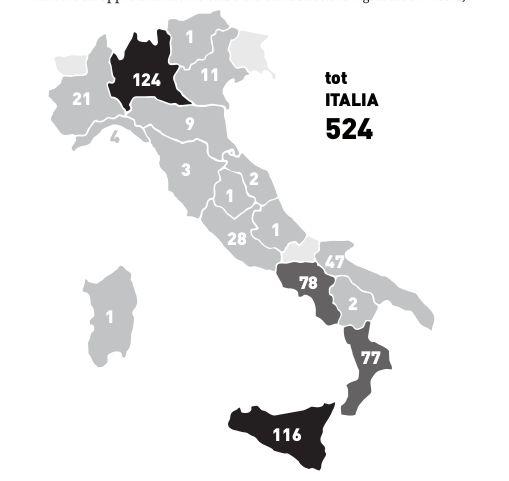 Oltre 600 Cooperative e associazioni Che gestiscono beni confiscati in tutta italia.
