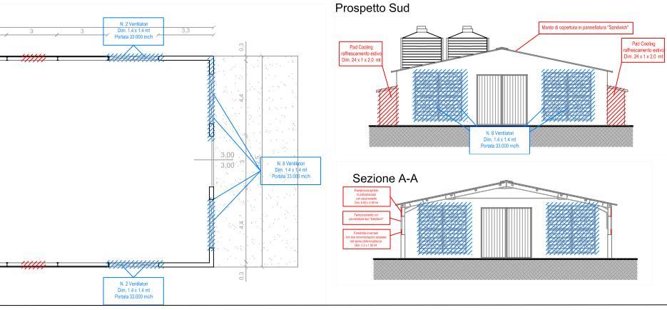 Stato di variante Ai fini della valutazione di impatto ambientale la nuova sistemazione non comporterà un peggioramento della situazione valutata poiché il numero di estrattori