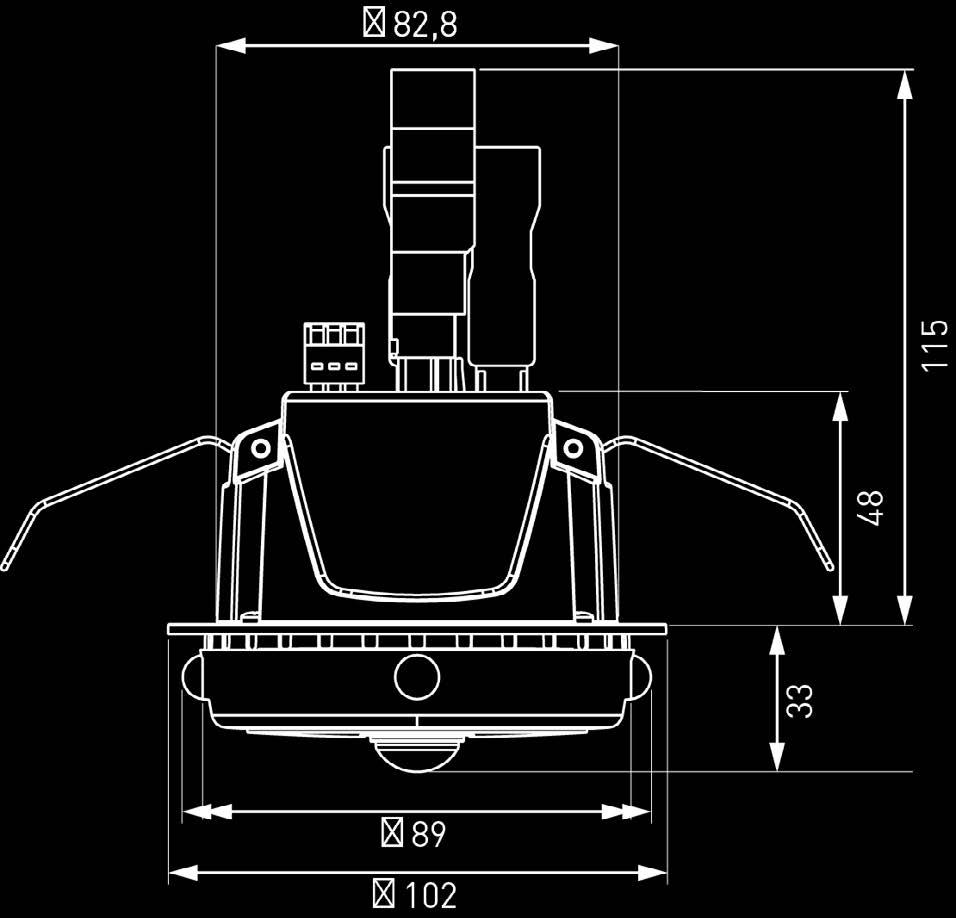 alimentazione di rete Sezione cavo: 0,25 mm² 1,5 mm² rigido; 0,25 mm² 1,0 mm² flessibile Protezione esterna: Max.