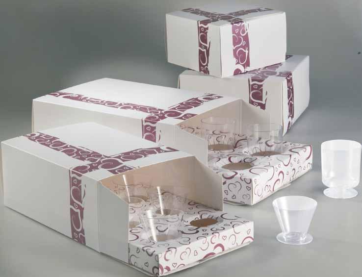 monouso e take away - disposable and take away BAULETTI PER ELEGANT DESSERT trunk for ELEGANT DESSERTs L ESSENZIALITÀ DEL PACKAGING RACCHIUDE DUE CARATTERISTICHE FONDAMENTALI: COMUNICAZIONE E