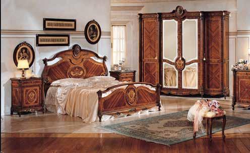 Art. 944 Letto (interno fasce 162x198) Bed (interior siderails 162x198) cm. L. 194 x 210 x 156 h. pediera 74 h. Mc. 0,64 Art.