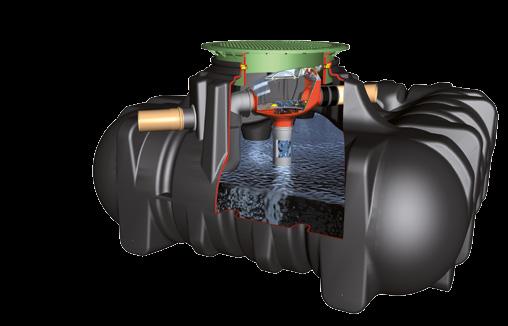 Tecnologia filtro interno Filtro Minimax-Pro autopulente Raccolta dell'acqua piovana Tecnologia del filtro Vantaggi l Fornisce oltre il 95 % di immissione di acqua l Filtro