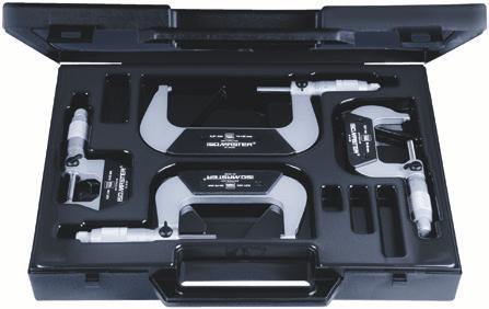 Micrometri a nonio DIN 863 T1 NF E 11-095 Campo di misura 0 100 : rapporto di controllo Campo di misura > 100 : dichiarazione ISOMASTER modello standard a indicazione analogica La disposizione