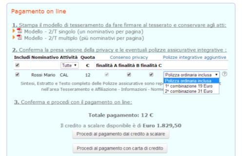 Cliccare su OK per proseguire oppure Annulla per tornare al menù principale; confermando, apparirà una finestra riassuntiva riportante l elenco dei tesserati rinnovati o inseriti ex-novo.