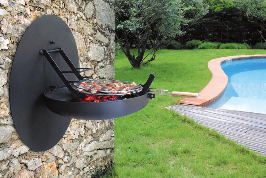 Dal design originale e ricercato che distingue la ditta Focus, Diagofocus, è un barbecue che funziona anche come camino da esterno.
