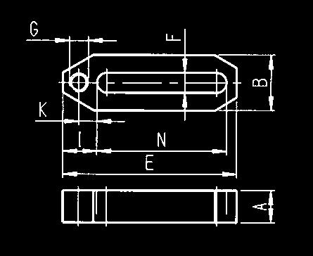 Staffe Nr. 7110GX-**-1 Staffe diritte in acciaio da bonifica.