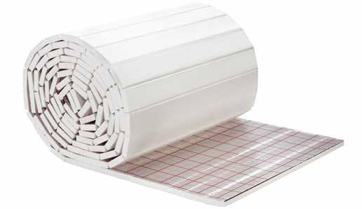 Pannello isolante Roll Floor UNI EN 13163 Roll Floor è un pannello piano per l isolamento termico costituito da una serie di doghe (dimensioni 100x1000 mm) in polistirene espanso (EPS) stampato,