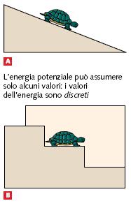 Quantizzazione dell energia L energia di un elettrone in un atomo può essere paragonata all energia della tartaruga.