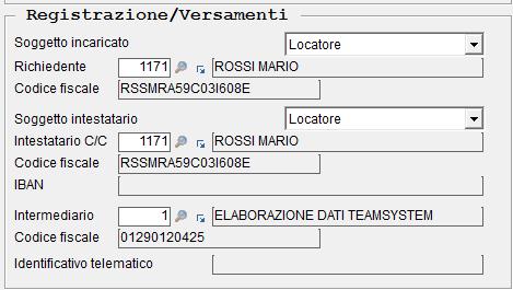 Gestione contratto dati relativi ai soggetti incaricati All interno della Gestione del contratto è stata prevista la possibilità di modificare, anche in caso di contratto chiuso, una serie di dati