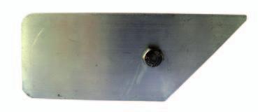 scala L=110 cm Fissaggio: tramite giunzione in alluminio fissata con 2 kit fissaggio M8 testata esagonale Fermo per navetta SAL 006 Il fermo per navetta viene