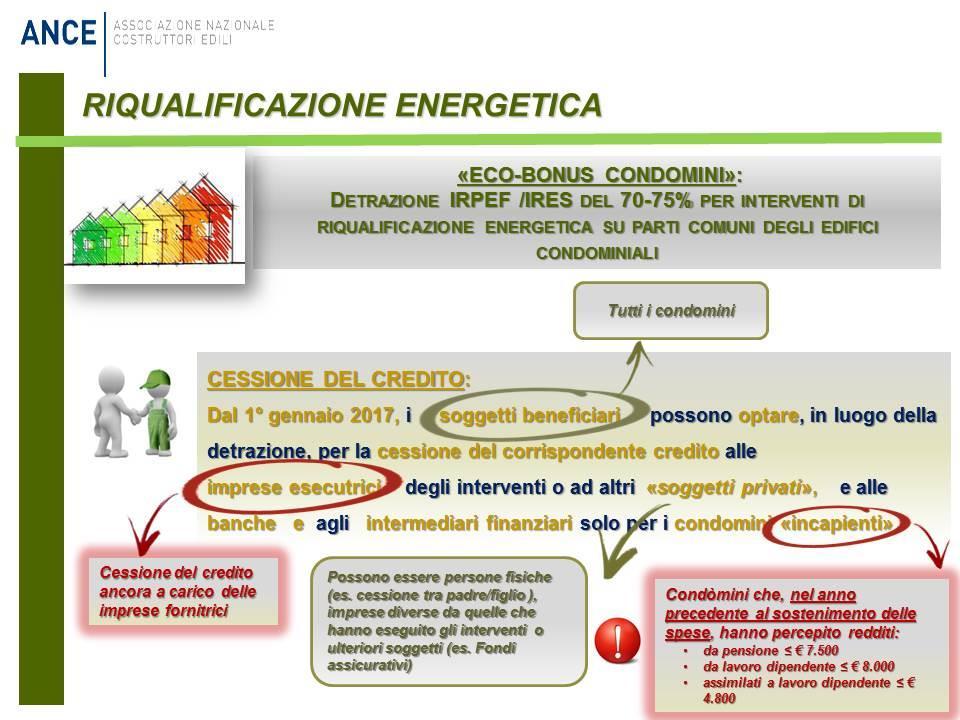 Con riferimento all ammontare del credito, il Provvedimento chiarisce che credito d imposta cedibile è determinato sulla base dell intera spesa approvata dalla delibera assembleare per l esecuzione