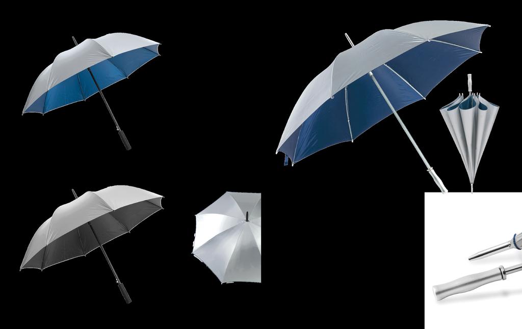 ATLUS PL115 ATLUS maxi ombrello manico in plastica silver fusto e puntale in metallo rib in metallo temperato e rinforzato