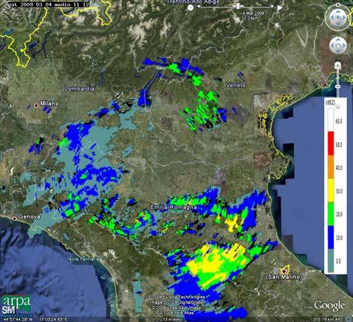 insistenti provenienti inizialmente da sud ovest poi da