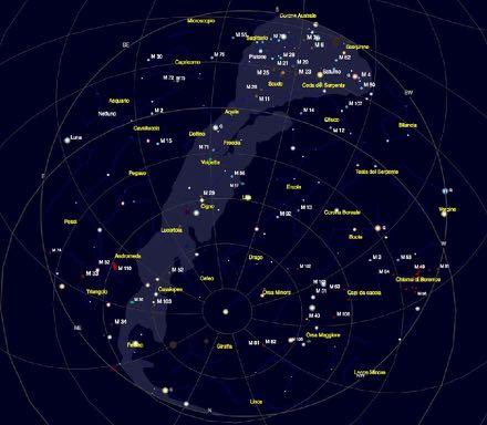 Cielo del 10 agosto a Remanzacco Saturno Nettuno Luna Ammasso