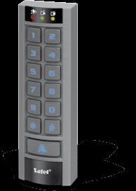 autorizzazione accesso tramite codice e/o card LED indicatori stato porta e modulo buzzer di segnalazione integrato tasti retroilluminati pulsante campanello installazione da esterno distanziale