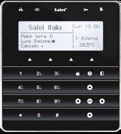 possibilità di definire il valore delle resistenze di bilanciamento gestione dei rilevatori di vibrazione e dei contatti a fune per tapparella nella configurazione 2EOL INT-TSG Tastiera Touch-screen