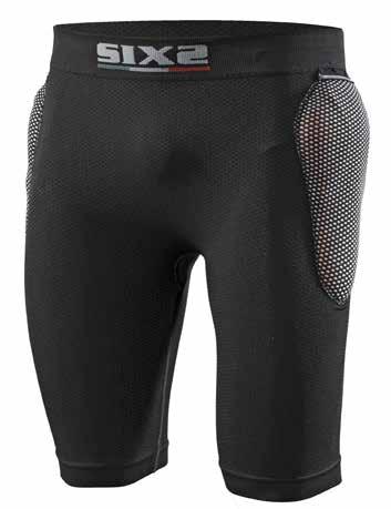 108 PRO-TECH SHORTS PROTETTIVI CON PARA-COCCIGE Code KIT PRO SHO1 Code PRO SHO1 Comprensivo di protezioni Senza protezioni Intelligent Safe Protection Grazie alle speciali protezioni sensibili agli