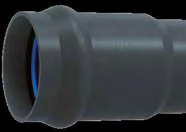 SGPVCPRESSURE Tubi in PVC rigido per condotte in pressione (acquedotti e irrigazione) conformi alla norma UNI EN ISO 1452 (colore grigio RAL 7011).