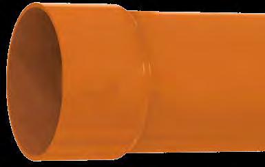 PVCEDILIZIA Tubi in PVC rigido per scarichi civili ed industriali di colore arancio LXR additivato con stabilizzante organico.