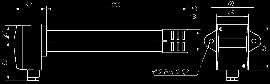 STA79S STA80S manopola esterna senza gradazione manopola esterna senza gradazione STA71/STD71 n 2 morsetti non polarizzati STR71 cavo con 2