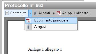 Per tornare al documento principale, l utente seleziona il pulsante freccia posizionato accanto al pulsante