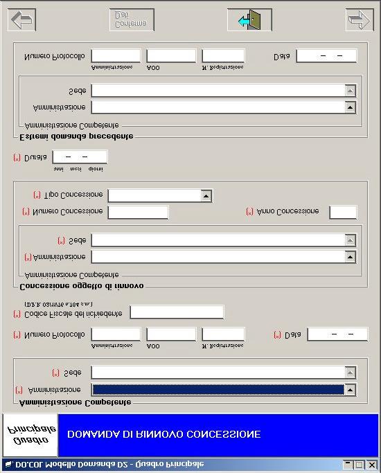 3.4.2 Finestra Quadro Principale D2 Scopo La finestra consente di acquisire e modificare le informazioni generali di un Modello Domanda D2.