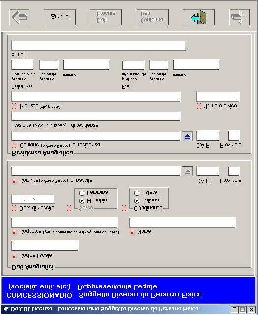 Recapito fax, della sede legale o secondaria, incompleto (Errore 521). Richiedente già specificato (Errore 24). Campi obbligatori non specificati (Errore 235). 3.10.