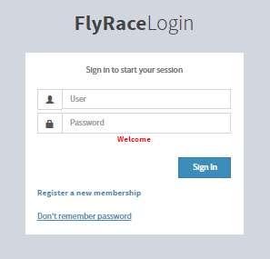 Registrazione Paracadutista Fase preliminare Per procedere con la registrazione accedere al link www.fly-race.it.