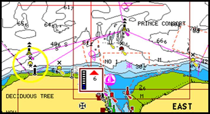 Icone delle maree dinamiche e delle correnti Navionics Mostra le maree e le correnti con un indicatore e una freccia invece che con le