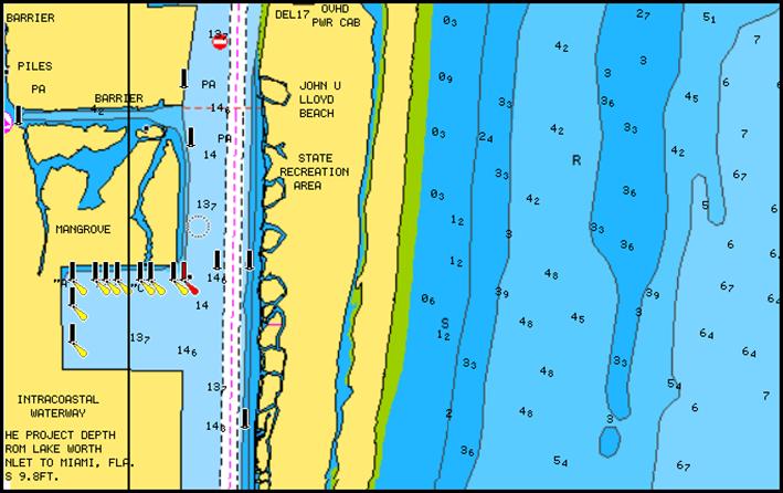 La scala avrà lo stesso livello di accuratezza dei dati cartografici sottostanti, ovvero se la carta contiene solo intervalli di 5 metri per le linee batimetriche, l'ombreggiatura verrà arrotondata