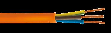 CAVO FLESSIBILE ISOLATO IN EPR SOTTO GUAINA DI POLIURETANO EPR INSULATED AND POLYURETHANE SHEATHED FLEXIBLE CABLE CONDUTTORE ISOLANTE GUAINA COLORE MARCHIATURA Conduttore a corda flessibile di rame