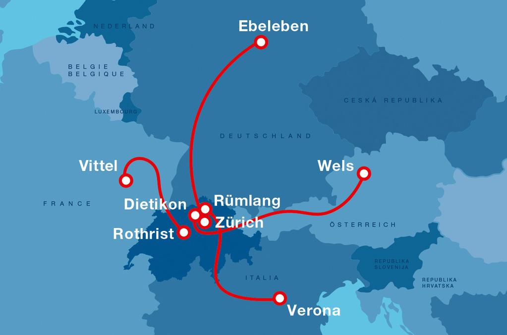 Trasportare grandi volumi di merce dall Europa in Svizzera.