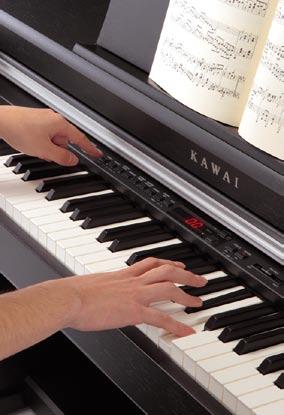 il caratteristico tocco di un pianoforte a coda, con il suo movimento realistico, il design rigido-senza molle offre la sensazione naturale di suonare un