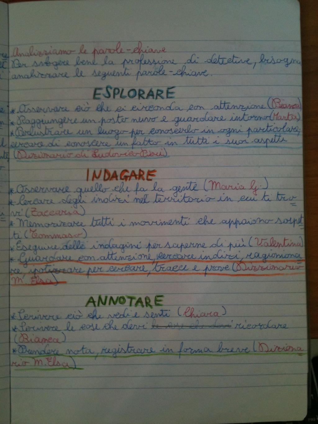 Prima fase del percorso: Piccoli misteri della vita quotidiana L insegnante crea l atmosfera e l ambiente giusto per stimolare la curiosità dei bambini, i quali vestiranno i panni del Detective per