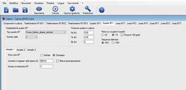 Posizione del quadro in cabina (coordinate X,Y rispetto al riferimento indicato nella planimetria iniziale). Step 6: descrizione del quadro BT.